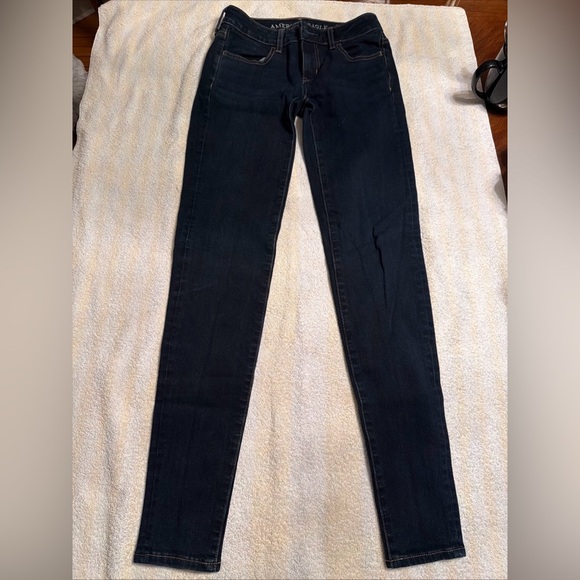 American Eagle Outfitters Denim - American Eagle Outfitters Women's Dark Blue Jeans Super Stretch Jegging Size 0